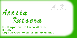 attila kutsera business card